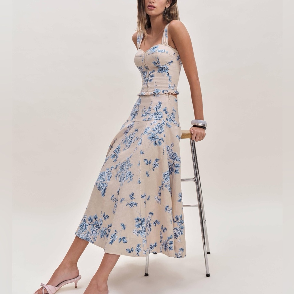 Reformation Anatolia Linen Two Piece Size 4